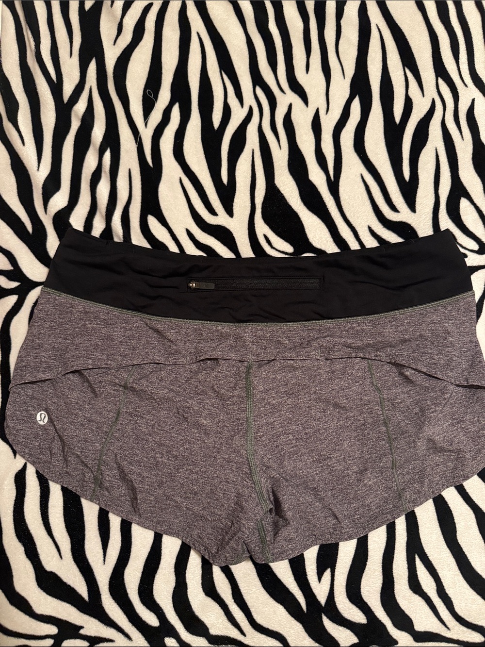 lululemon athletica Light Gray Athletic Running Shorts